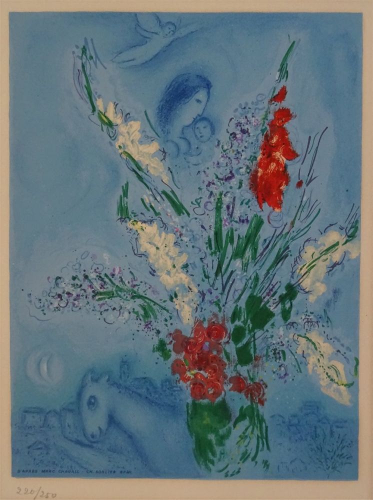 リトグラフ Chagall (After) - Les Glaieules