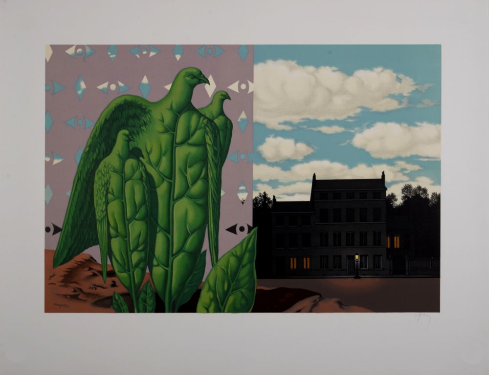 リトグラフ Magritte - Les Grands Oiseaux sont ceux de l'Île au Trésor, 1968