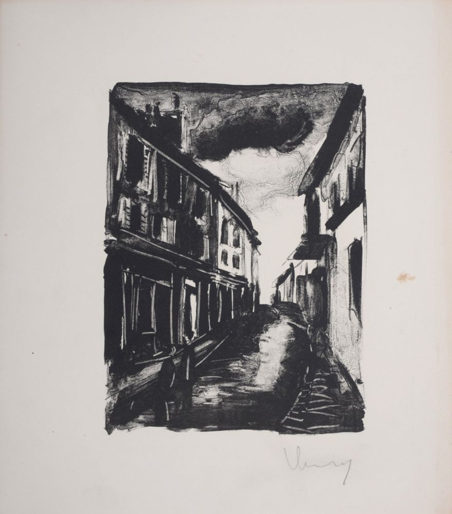 リトグラフ Vlaminck - Les Hommes Abandonnés, 1927
