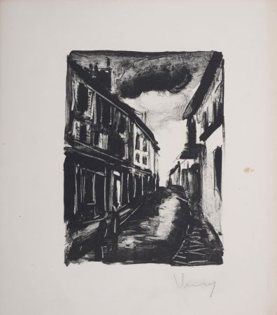リトグラフ Vlaminck - Les Hommes Abandonnés, 1927