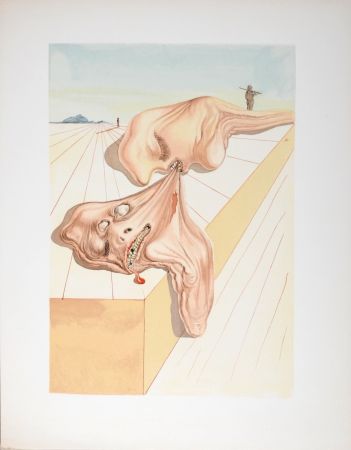 リトグラフ Dali - Les hommes qui s'entre-dévorent