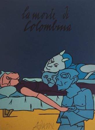 リトグラフ Adami - Les Impromptus du matin - Colombine