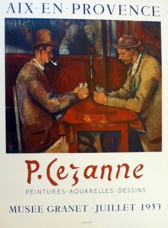 リトグラフ Cezanne - Les joueurs de carte