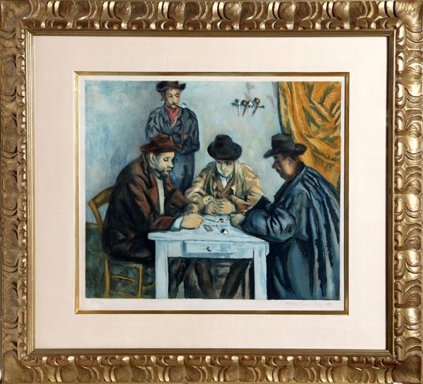 アクチアント Villon - Les Joueurs des Cartes (The Card Players) after Cezanne