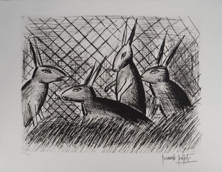 彫版 Buffet - Les lapins