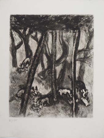 彫版 Chagall - Les loups et les brebis