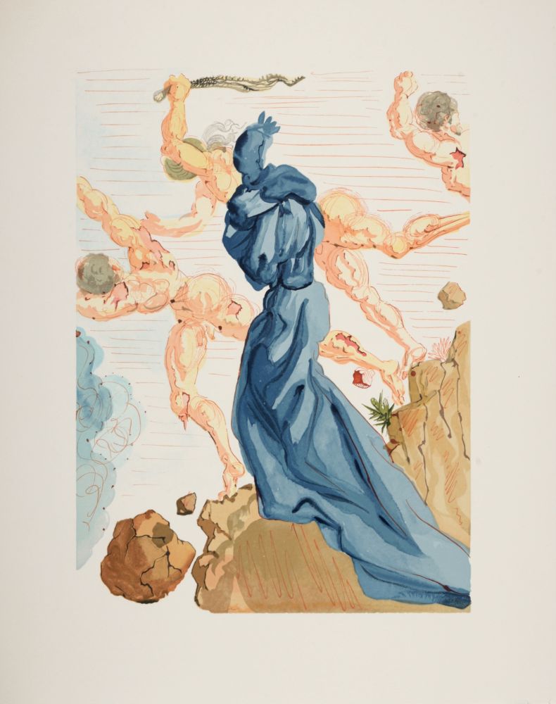 木版 Dali - Les Margelles du Phlégéton, 1963