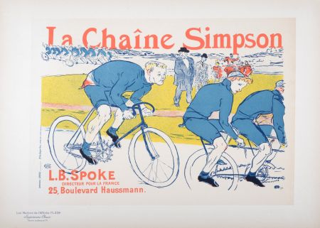 リトグラフ Toulouse-Lautrec - Les Maîtres de l' Affiche : La Chaîne Simpson, 1900