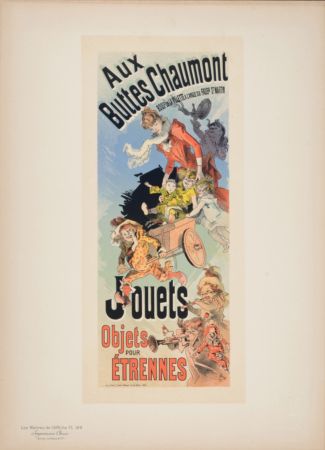 リトグラフ Cheret - Les Maîtres de l'Affiche : Aux Buttes Chaumont Jouets, 1898