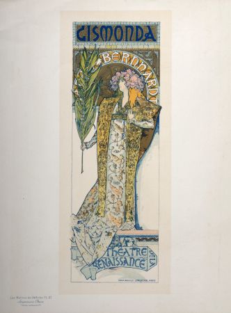 リトグラフ Mucha - Les Maîtres de l'Affiche : Gismonda (Sarah Bernhardt), 1896