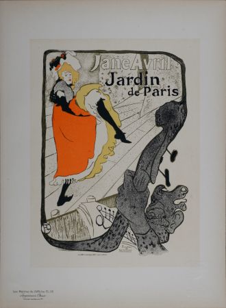 リトグラフ Toulouse-Lautrec - Les Maîtres de l’Affiche : Jane Avril, 1898