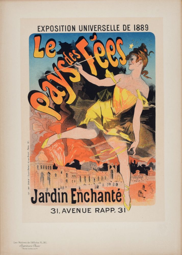 リトグラフ Cheret - Les Maîtres de l'Affiche : Le Pays des Fées, 1899