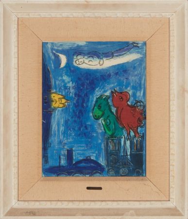 リトグラフ Chagall - Les Monstres de Notre-Dame