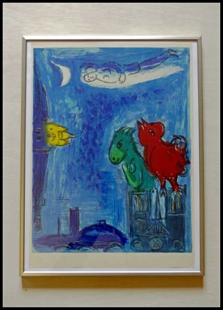 リトグラフ Chagall - LES MONSTRES DE NOTRE DAME