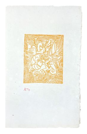 木版 Müller - LES MORILLES (ESQUISSE XVIII)