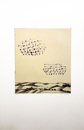 リトグラフ Lalanne - LES MOUTONS ( (Polymorphoses) 1978