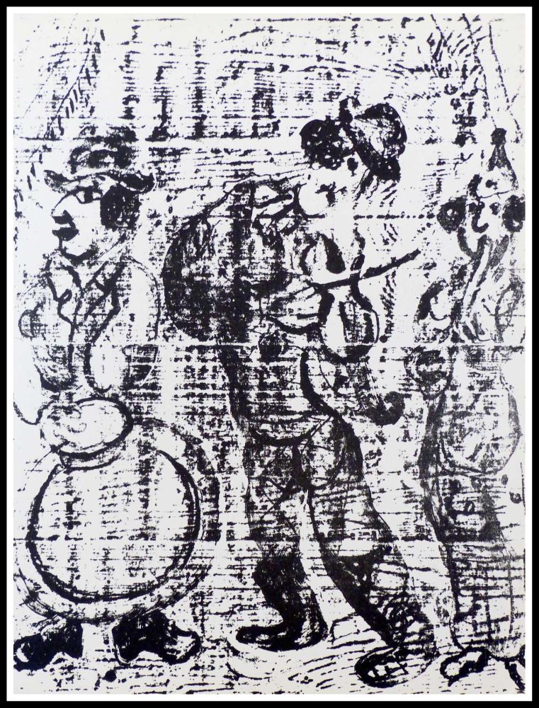 リトグラフ Chagall - LES MUSICIENS VAGABONDS