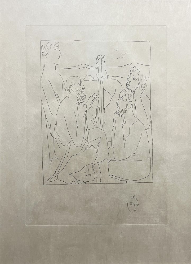 エッチング Picasso - Les Métamorphoses : RÉCITS DE NESTOR SUR LA GUERRE DE TROIE (1931)