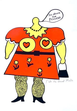 シルクスクリーン De Saint Phalle - Les Nanas aux pouvoir 