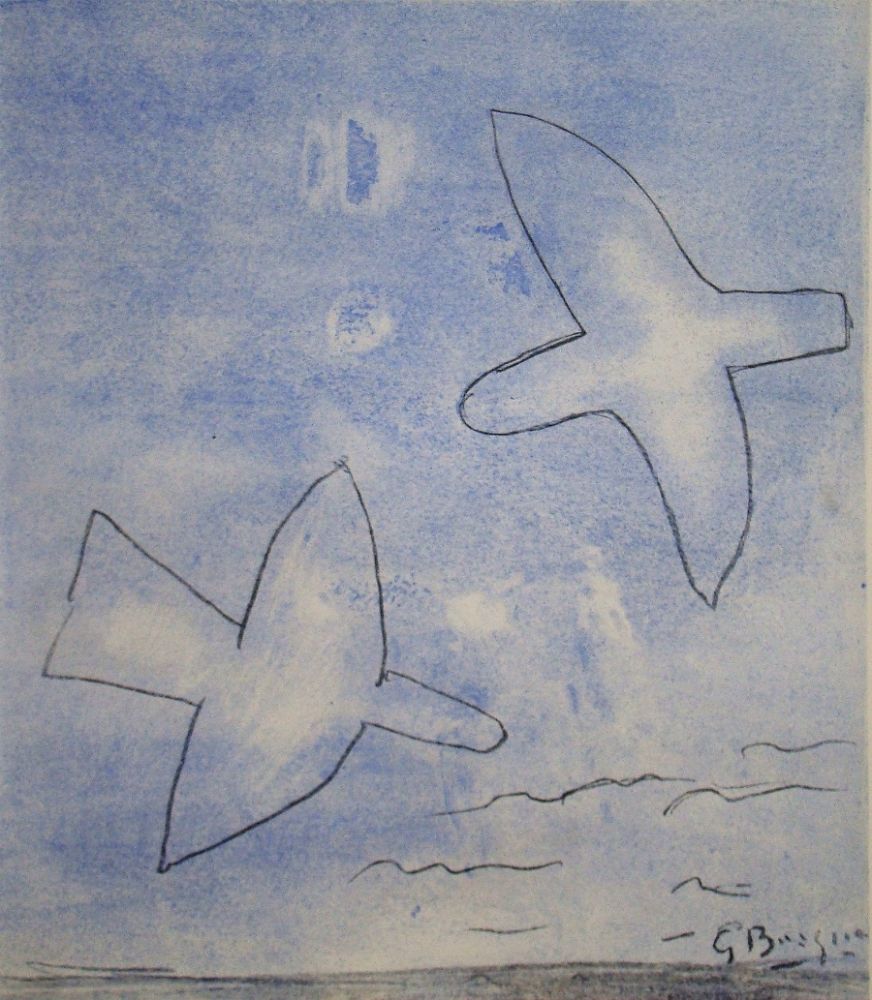 ステンシル Braque (After) - Les oiseaux