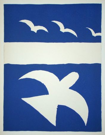 リトグラフ Braque - Les Oiseaux