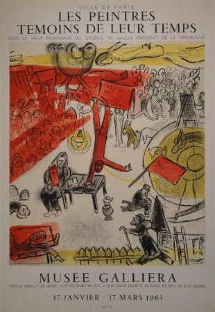 リトグラフ Chagall - Les peintres témoins de leur temps