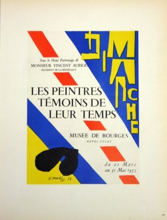 リトグラフ Matisse - Les Peintres Témoins de Leur Tepls