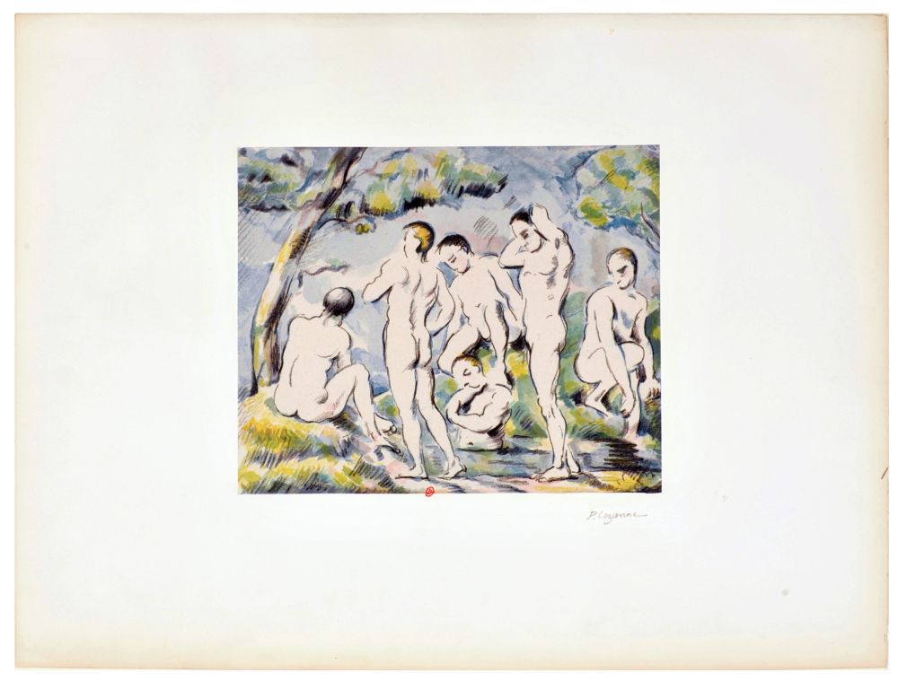 リトグラフ Cezanne - Les Petits Baigneurs ou Le Bain