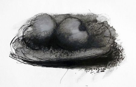 リトグラフ Braque - Les Pommes from Espace