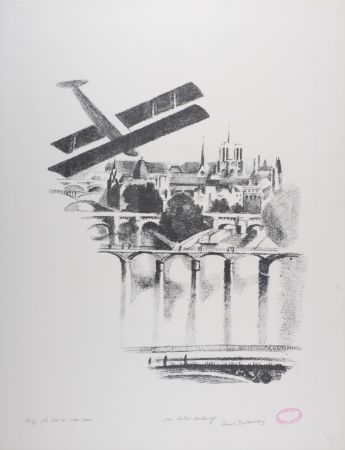 リトグラフ Delaunay - Les Ponts et Notre Dame, 1969