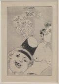 エッチング Chagall - Les sept Peches capitaux,: La Luxure ll
