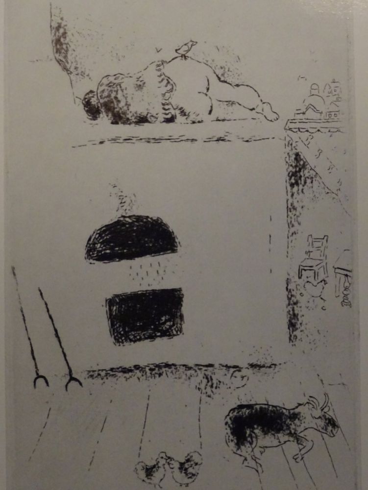エッチング Chagall - Les sept Peches Capitaux: La Paresse 2