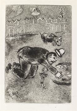 エッチング Chagall - Les sept Peches capitaux: L'Avarice 11