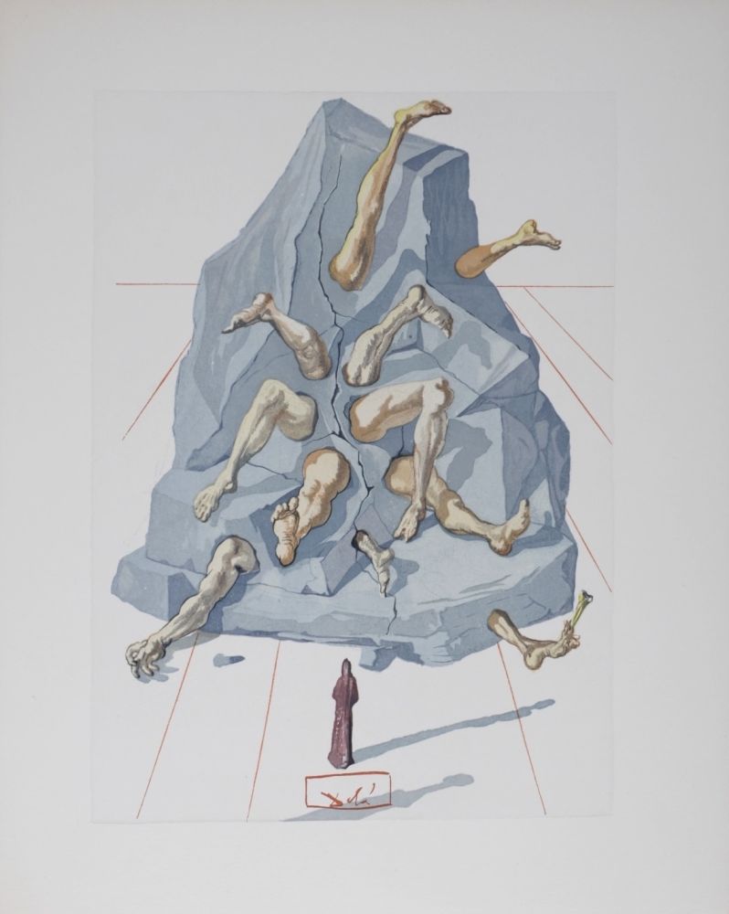 リトグラフ Dali - Les Simoniaques