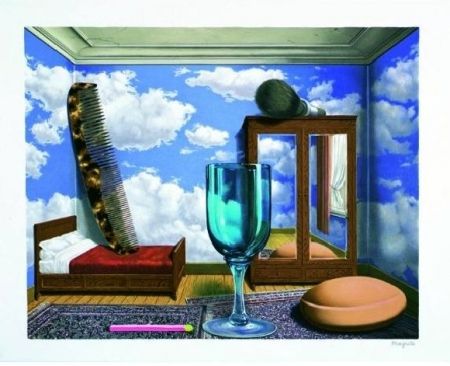 リトグラフ Magritte - Les valeurs personnelles, 1952