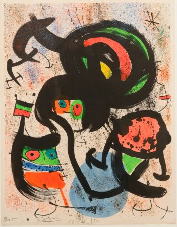 リトグラフ Miró - Les Voyants