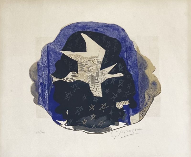 リトグラフ Braque - Les étoiles 