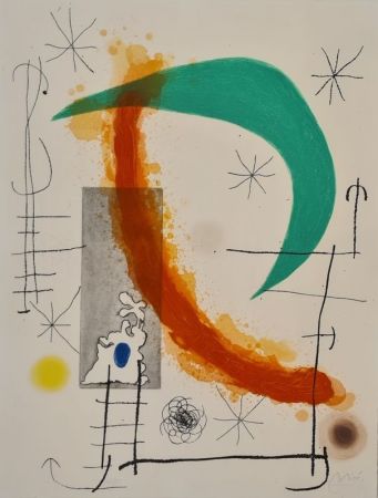 エッチングと　アクチアント Miró - L'Escalade 