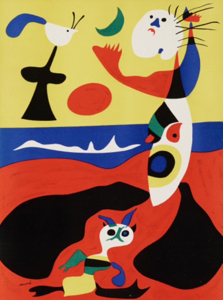 リトグラフ Miró -  L'ete Summer