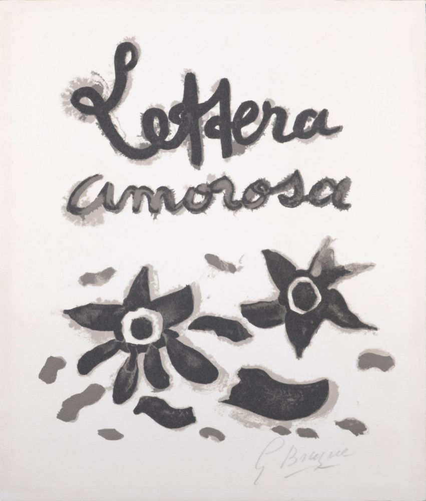 リトグラフ Braque - Lettera Amorosa - Hand-signed