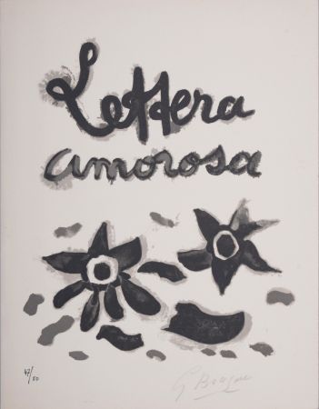 リトグラフ Braque - Lettera Amorosa, 1963 - Original lithograph cover (Hand-signed!)