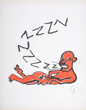 技術的なありません Calder - Lettera Z, C. 1974 - Hand-signed