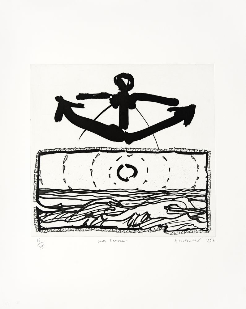 彫版 Alechinsky - Lever l'ancre