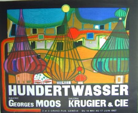 リトグラフ Hundertwasser - L'Expulsion