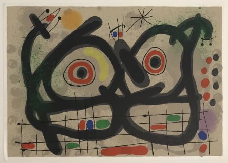 リトグラフ Miró - Lezard aux Plumes d'or (M.447)