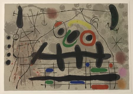 リトグラフ Miró - Lezard aux Plumes d'or (M.461)