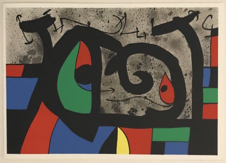 リトグラフ Miró - Lezard aux Plumes d'or (M.809)