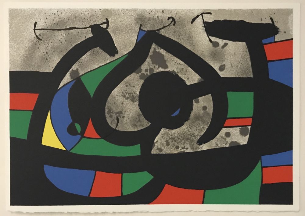 リトグラフ Miró - Lezard aux Plumes d'or (M.815)