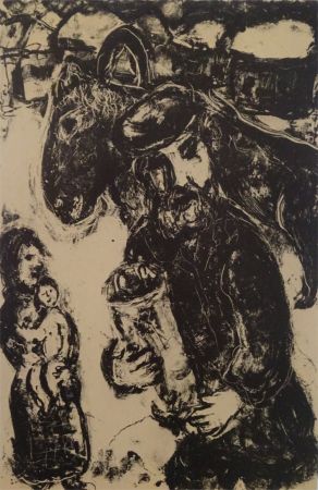 リトグラフ Chagall - L'Homme a la Thora