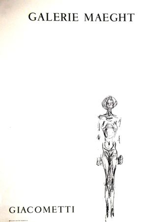 リトグラフ Giacometti - L'Homme Debout